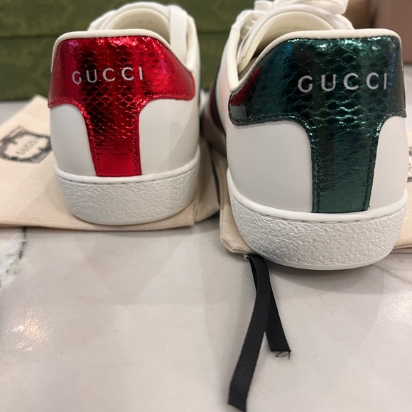 Gucci Leather Ace Sneaker Men’s Size 9 Brand New Never worn - Picture 5 of 10